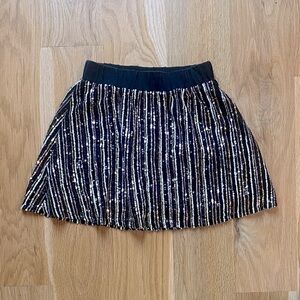 Art Class Black and Gold Sequin Girls's Skirt